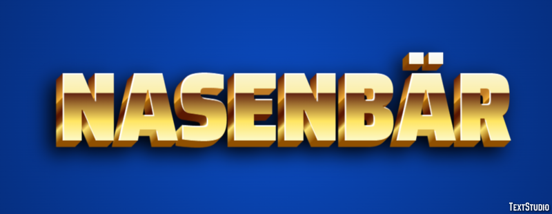 Nasenbär Texteffekt