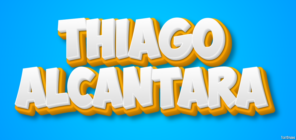 Thiago Alcântara Efeito de texto