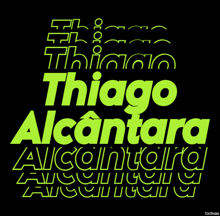 Thiago Alcântara Efeito de texto