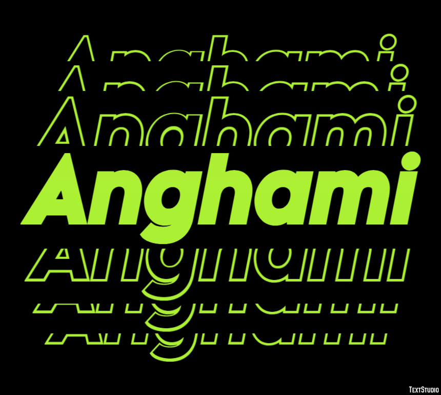 Anghami Efecto de Texto