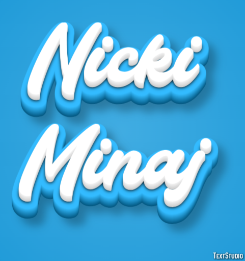 Nicki Minaj Texteffekt