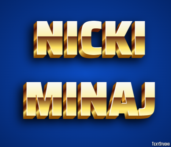 Nicki Minaj Efekt tekstowy