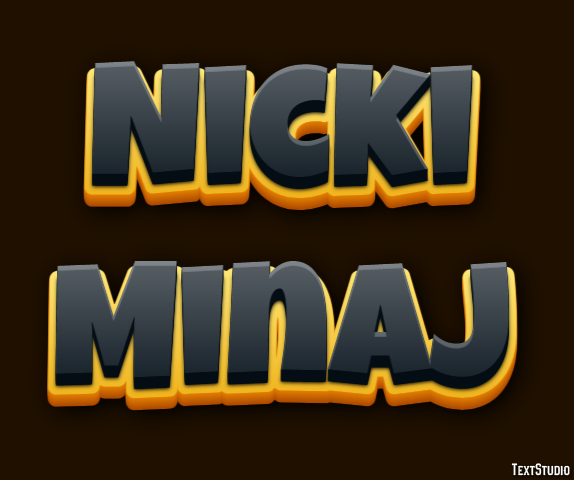 Nicki Minaj Texteffekt