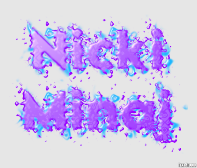Nicki Minaj Texteffekt