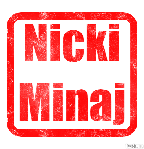 Nicki Minaj Texteffekt