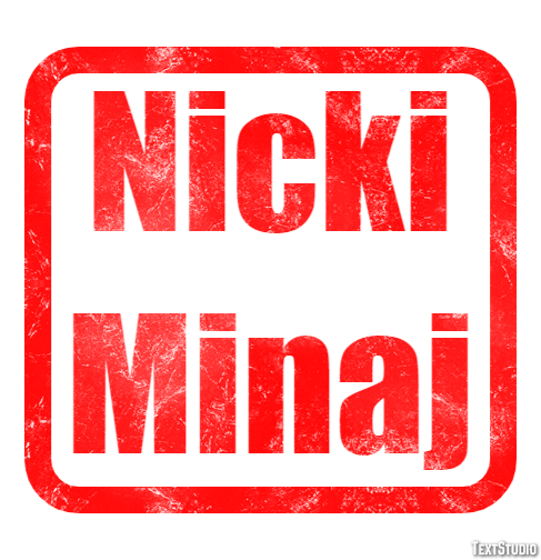 Nicki Minaj Texteffekt