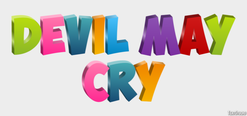 Devil May Cry Texteffekt