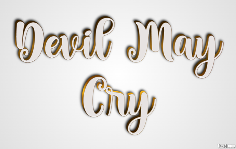 Devil May Cry Texteffekt