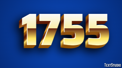 1755 Efecto de Texto