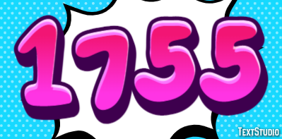 1755 Texteffekt