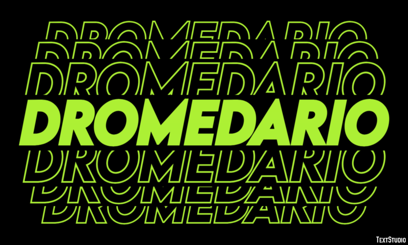 Dromedario Texteffekt