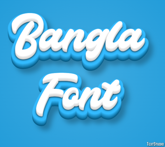 Bangla Font Text Effect