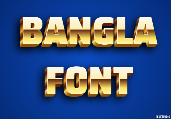 Bangla Font Text Effect