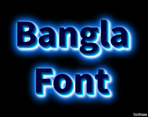 Bangla Font Text Effect