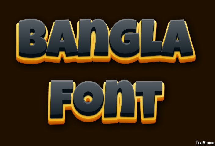 Bangla Font Text Effect