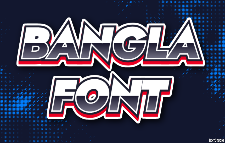 Bangla Font Text Effect
