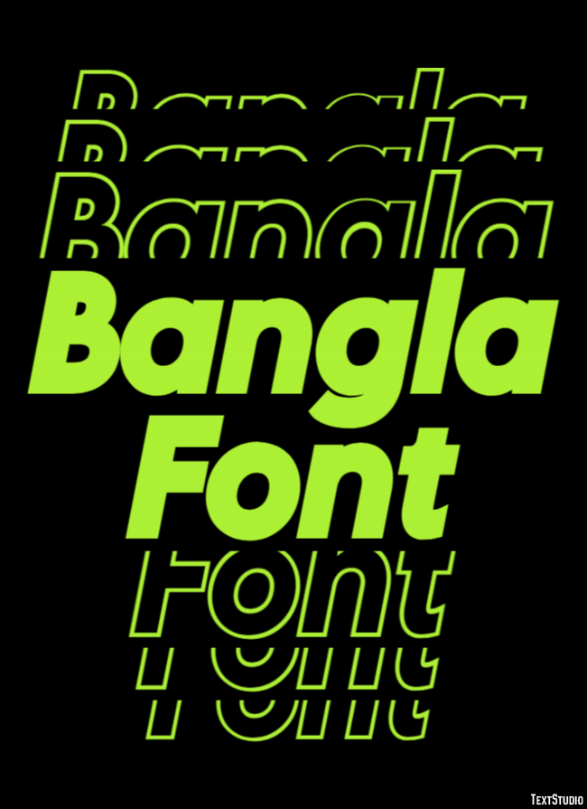 Bangla Font Text Effect