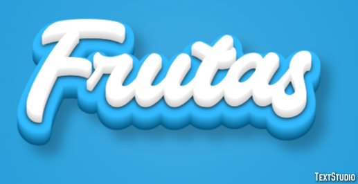 Frutas テキスト効果