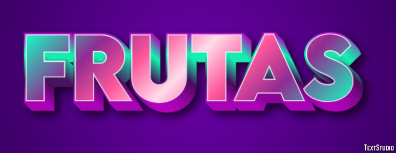 Frutas テキスト効果