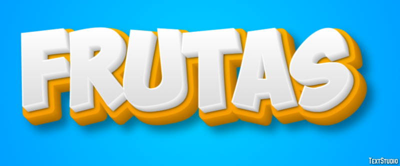 Frutas テキスト効果