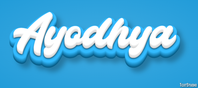 Ayodhya Efecto de Texto