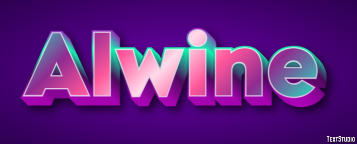 Alwine Efeito de texto