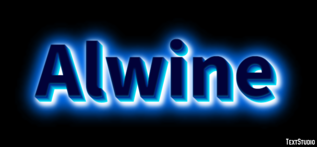 Alwine Texteffekt