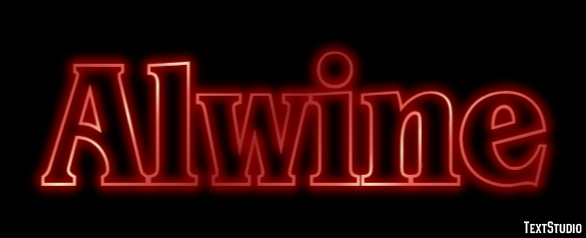 Alwine Efeito de texto