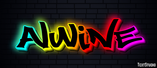 Alwine Efeito de texto