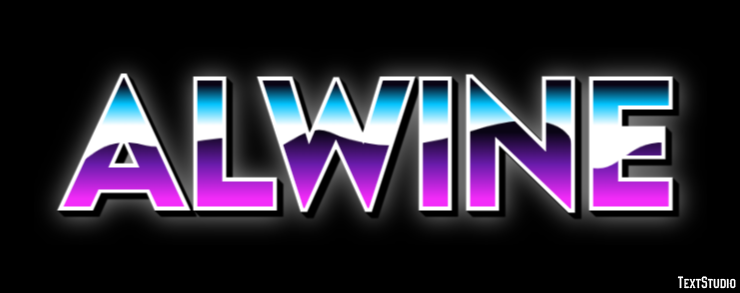 Alwine Efeito de texto