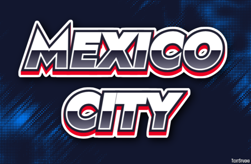 Mexico City Tekst Effect