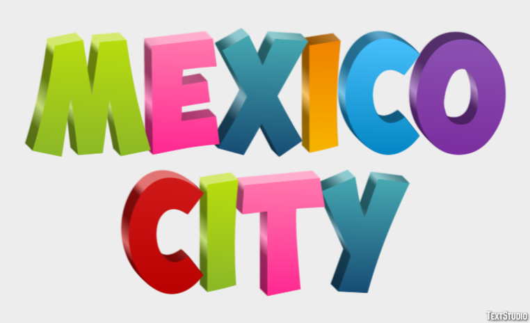 Mexico City Tekst Effect