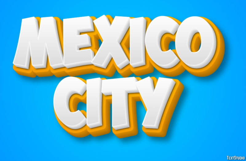 Mexico City Efekt tekstowy