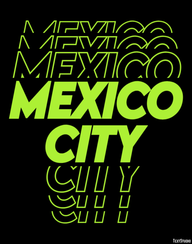 Mexico City Texteffekt