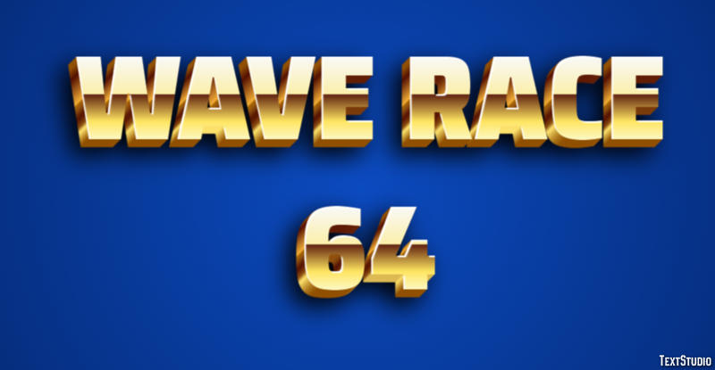 Wave Race 64 Effetto testo