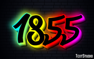 1855 Efekt tekstowy