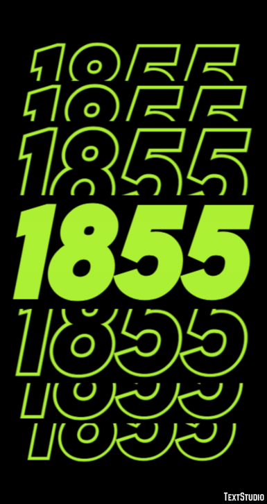 1855 テキスト効果