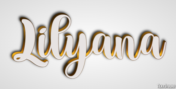 Lilyana Efecto de Texto