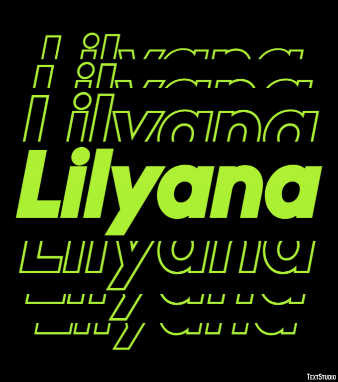 Lilyana Efecto de texto