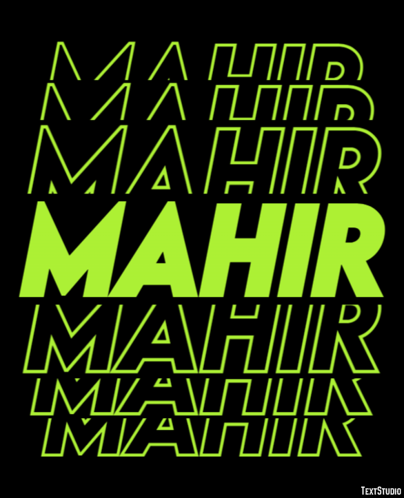 Mahir Effetto testo
