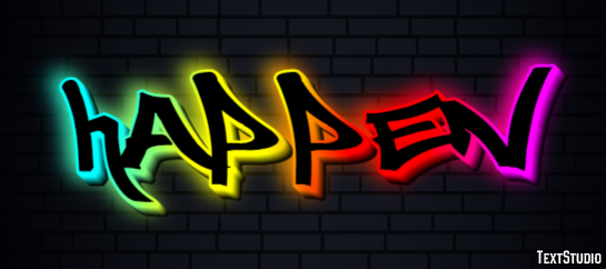 Happen Texteffekt