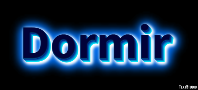 Dormir Efeito de texto