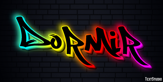 Dormir Text Effect