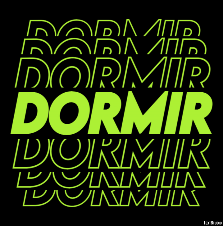 Dormir Efeito de texto