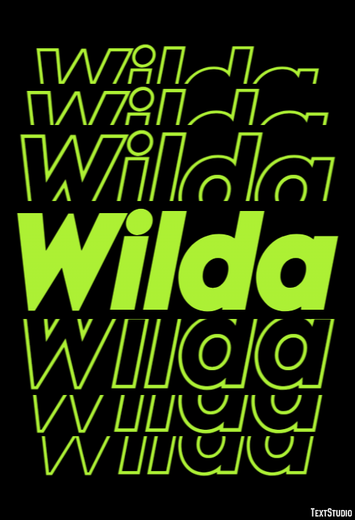 Wilda Effet de texte