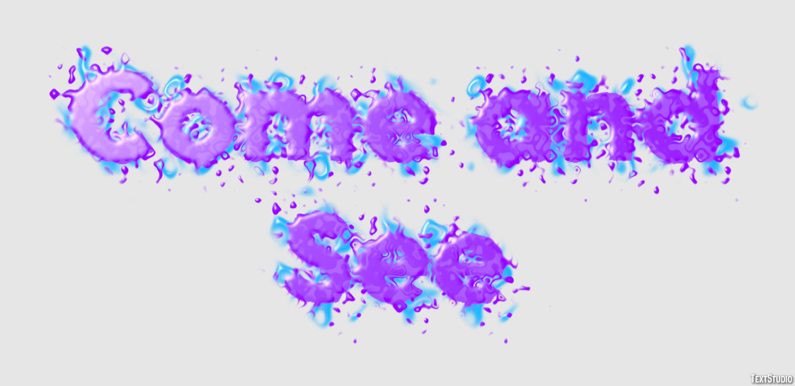 Come and See Text effect