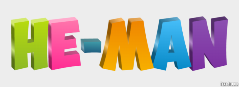 He-Man Effet de Texte