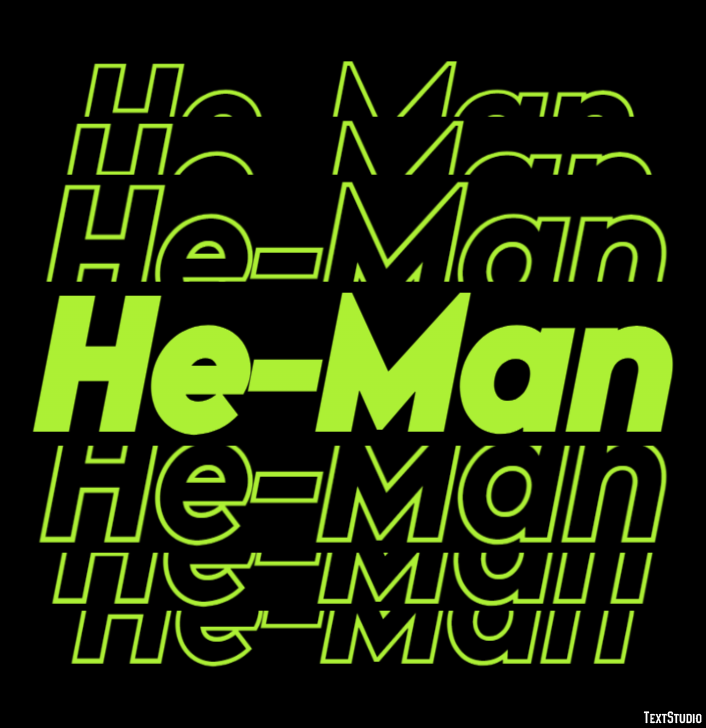 He-Man Effet de Texte