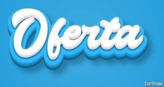 Oferta Efeito do texto