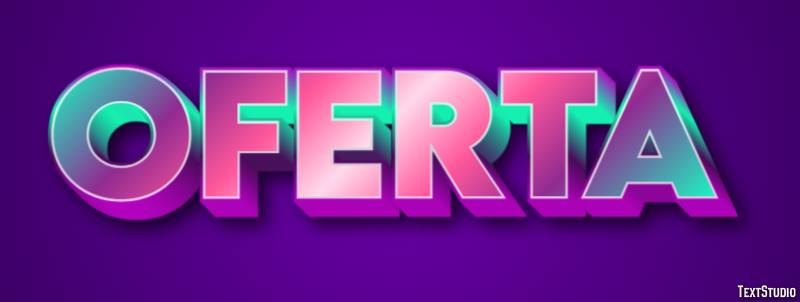 Oferta Efeito do texto